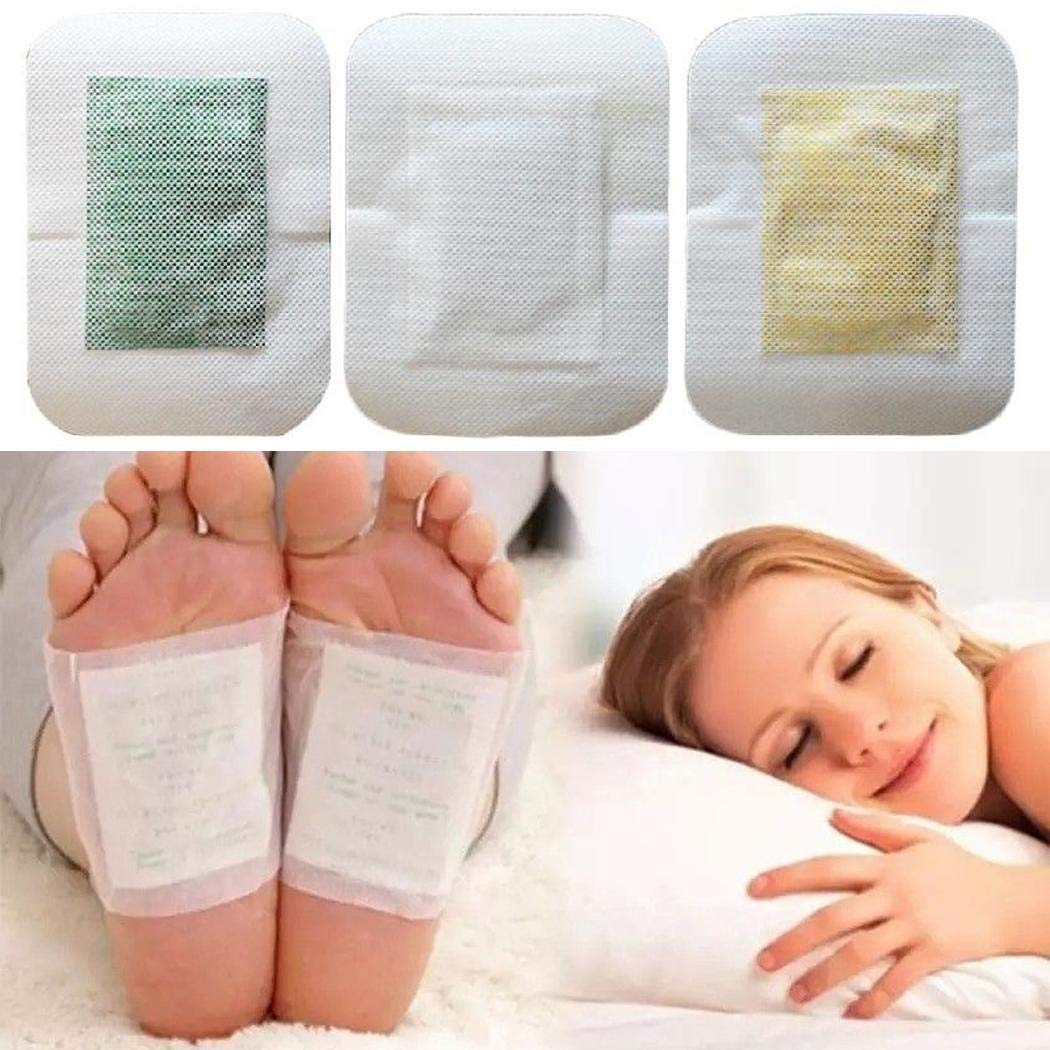 Halffle Detox Foot Pad Organic Herbal Detoxify Toxins Cleansing Patches Health Care Foot Creams & Lotions 5 Pcs