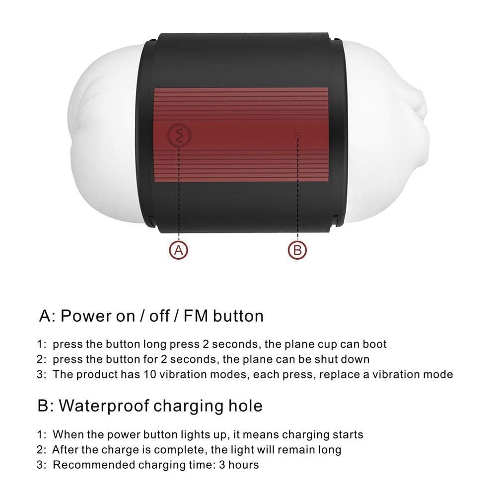 Male Masturbators Vibrating Masturbation Cup,Tracy\'s Dog 3D Adult Realistic Pussy Stroker with 10 Vibration Modes,Vagina Masturbator Sex Toys for Men,Double-ended Entry