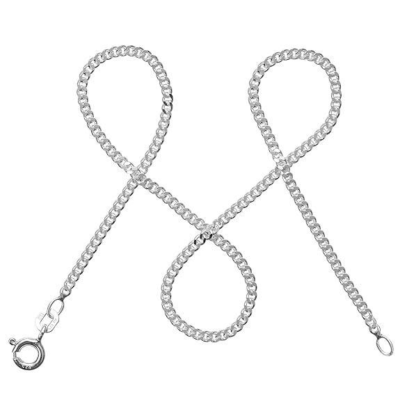 modabilé Damen Panzerkette aus 925 Sterling Silber (2,1mm)