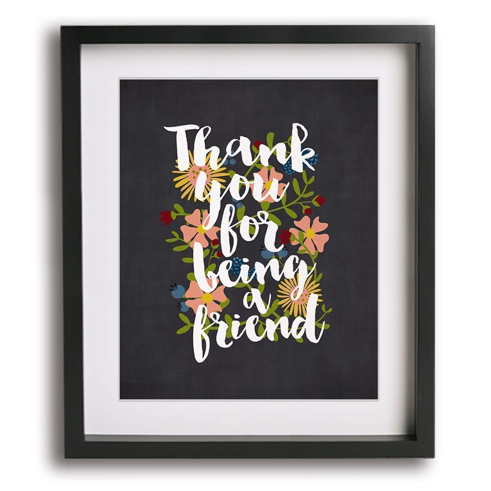 Amazon Com Thank You For Being A Friend Golden Girls Theme Song Inspired Song Lyric Wall Art Print Home Decor Birthday Gift Idea Handmade