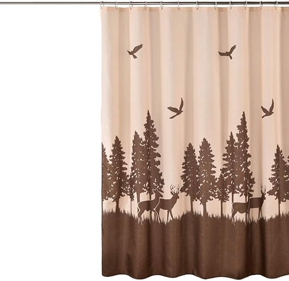 BLING Tela Impermeable Cortina de Ducha, baño Impreso Cortina con Peso