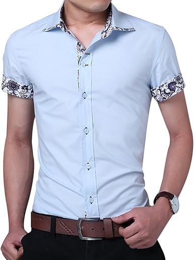 mens slim fit formal shirt