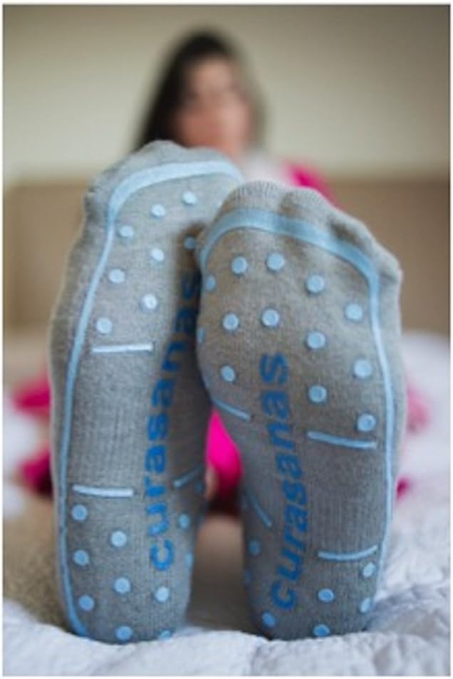 Softest Safest Bamboo Non-Slip Socks, Women & Men: Hospital Yoga Travel Home 2Pr