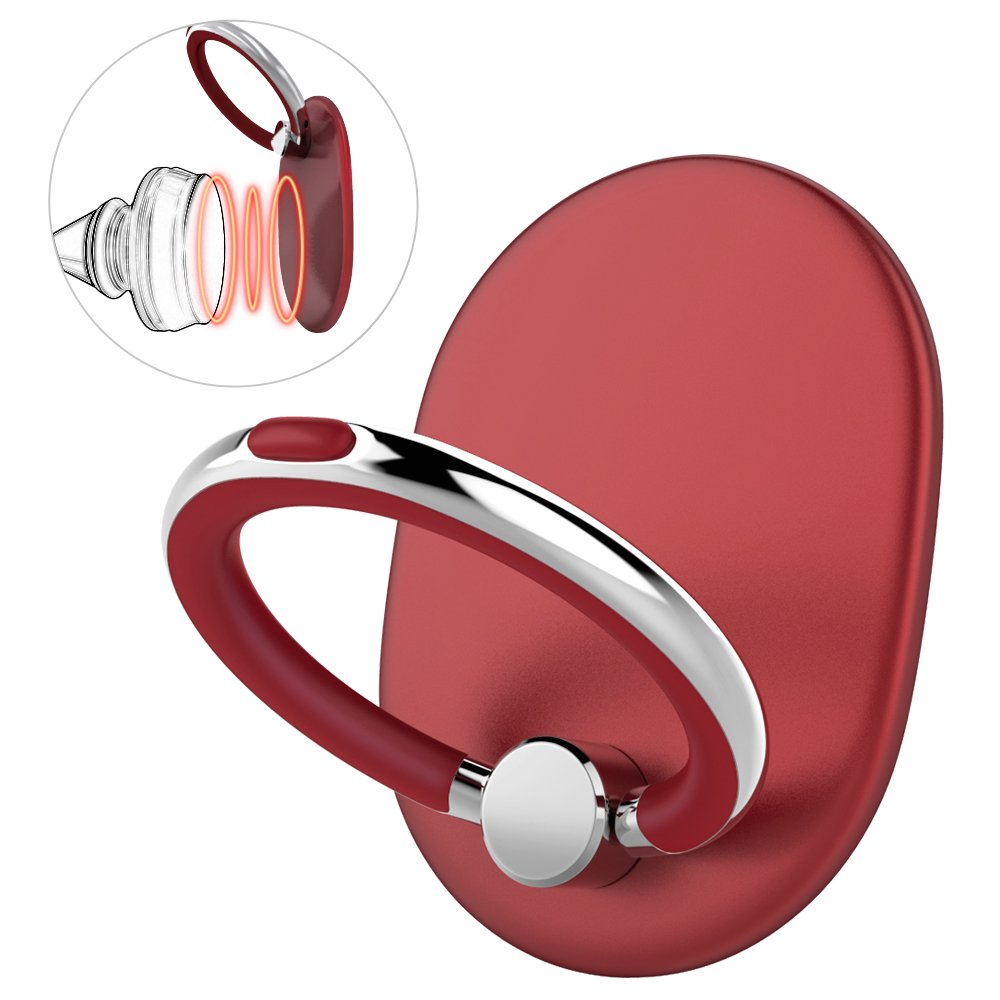 Cellphone Ring Stand Holder Adjustable Ring Bracket Kickstand Phone Hand Grip Smartphones Tablets Mobilephone Contain Magnetic Metal for Car Mount