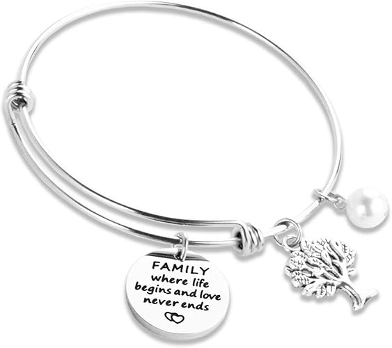 Amazon Hopyee Ohana キーチェーン オハナブレスレット オハナギフト ディズニーブレスレット レディース ハワイアンジュエリー ブレスレット ファミリージュエリー ブレスレット 通販