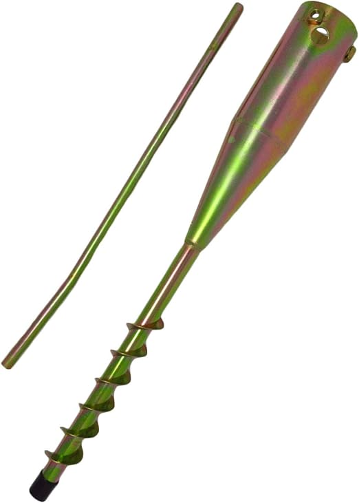 DWD Heavy Duty Rust Resistant Zinc Plated ScrewIn Ground Spike for