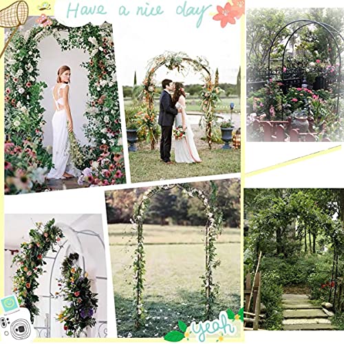 LZPQ Gartenbogen Gartenlaube, Rosenbogen, Rankhilfe, Für Outdoor Außenbereich, Garten, Rasen, Hinterhof, Wetterfest… – Bild 8