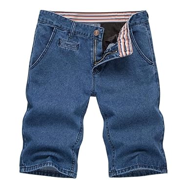 Pantalones Cortos De Mezclilla De Verano Los Slim Fit De Hombres