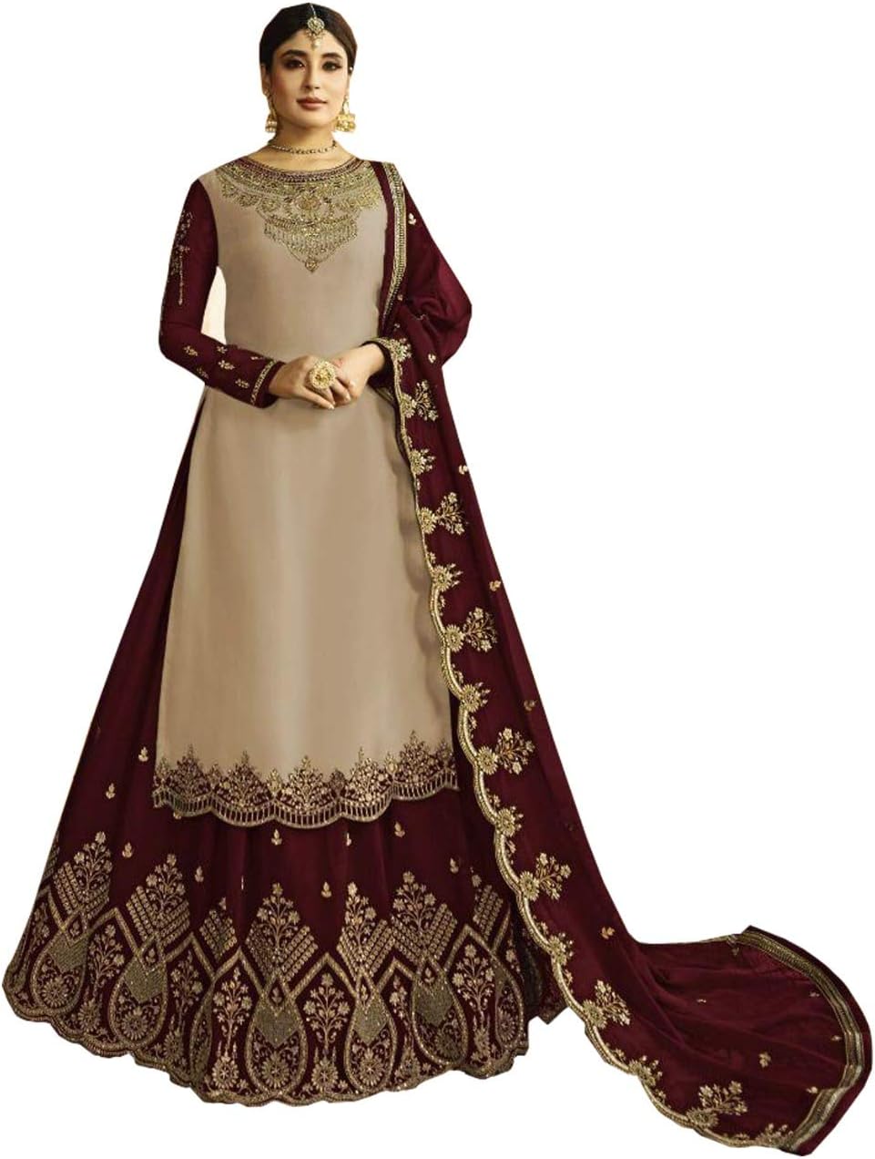 Ghagra/Sharara Styel Suit for Women New Indian/Pakistani Wedding/Party Special Heavy Bridal Lehenga