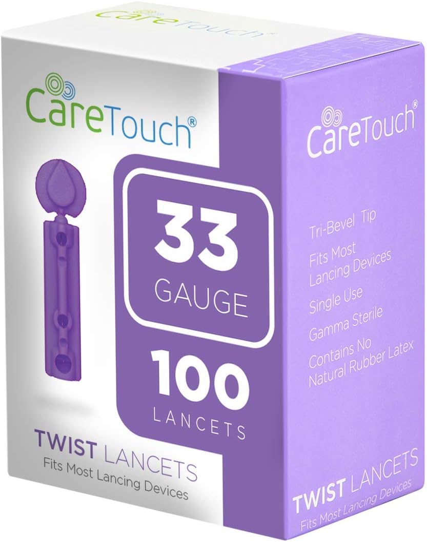 Care Touch Twist Top Lancets, 33 Gauge - 100 Lancets: Industrial & Scientific