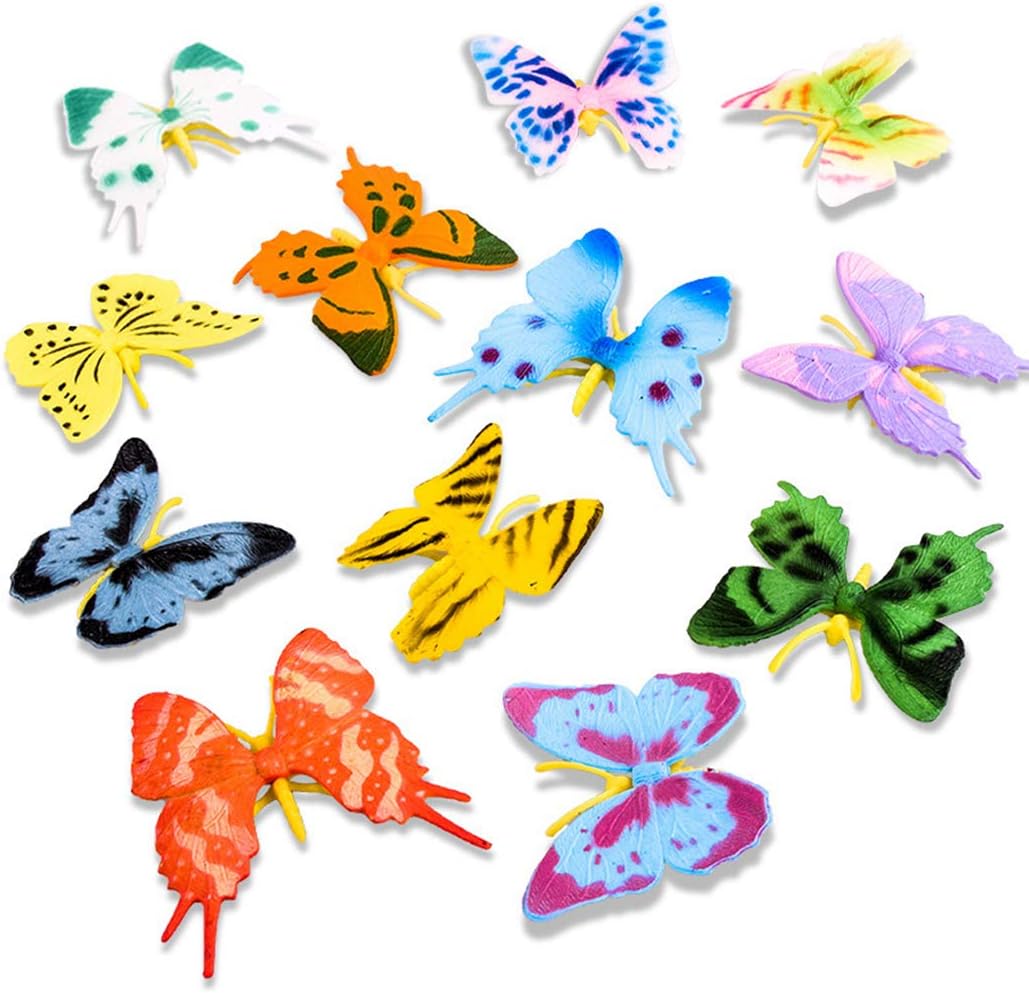 Outgeek 12PCS Plastic Butterfly 
