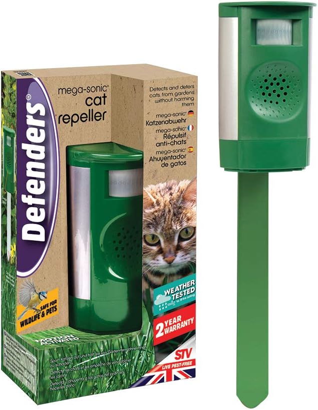 Defenders MegaSonic Cat Repeller, Motion Activated Cat Repellent