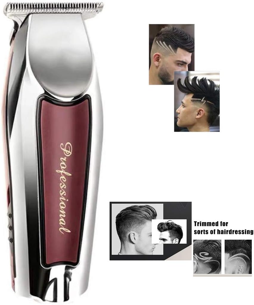 Portable Professional Hair Clippers Set for Men, Cordless Hair Trimmer, Electric Hair Cutting Kit with Gear Adjustment