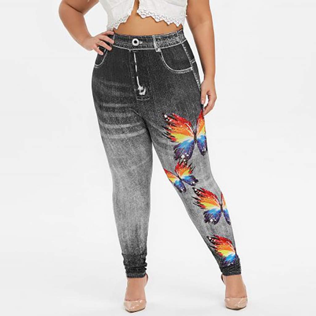women's plus size denim jeggings