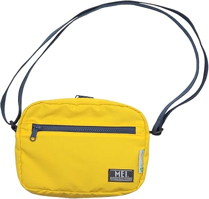 Amazon メイ Mei ミニショルダーバッグ レディース メンズ リサイクルナイロン シンプル 軽量 斜めがけ ショルダーバッグ Mlb Mei 4006 イエロー ショルダーバッグ