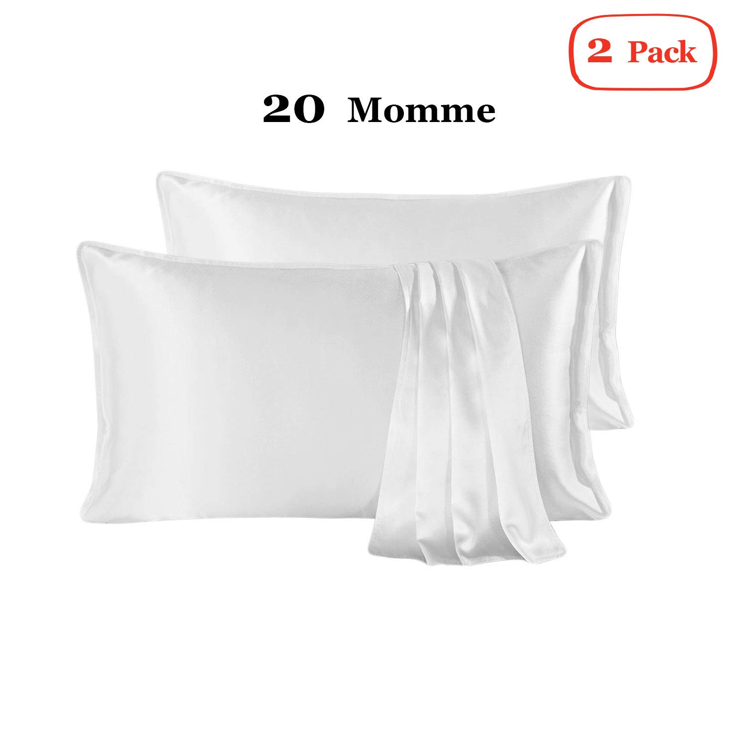 2 Pack Silk Pillowcase For Hair And Skin Cool For Summer Silk