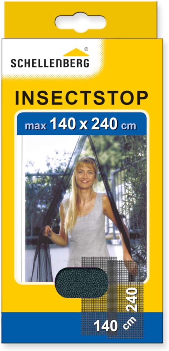 Schellenberg 20509 140 x 240 cm Fly Screen - White/Dark Gray