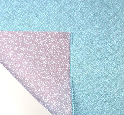 FUROSHIKI- Japanese Traditional Wrapping (Komon x Sakura: Pale blue/Violet)