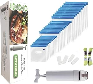 Sous vide bags Vacuum Sealed Bags 30 Reusable Sous Vide Bags, Suitable for Various sizes of Food Sous Vide Bags for Joule and Anova, used to Store Various Foods