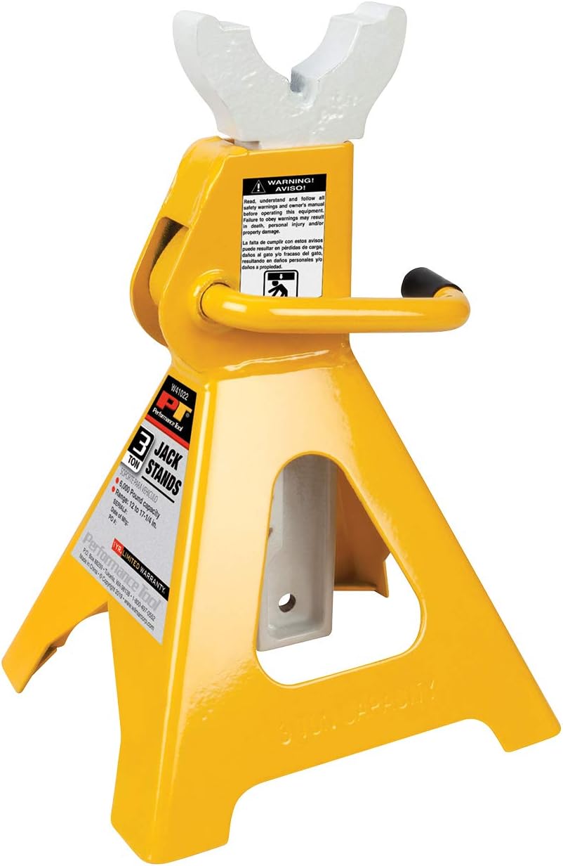 Performance Tool W41022 2-Piece Heavy Duty Jack Stand Set, 3 Ton (6,000 lbs.): Automotive