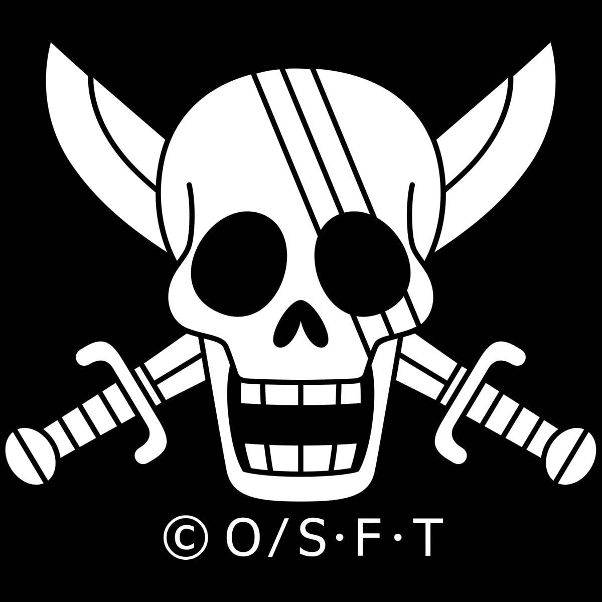 アニメ ワンピース ステッカー 公式 キャラクター別海賊旗 シャンクス カラー ホワイト 幅 30cmタイプ 車 シルエットステッカー ウォールステッカー デカール One Piece ステッカー デカール 車 バイク Amazon