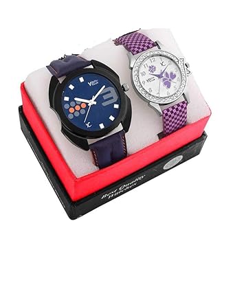 Analogue Multicolour Dial Unisex Watch - 83PP (Pack of 2)
