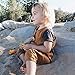 Mini honey Infant Toddler Baby Girl Boy Sleeveless Romper Jumpsuit Shorts Summer Outfit Clothes (18-24 Months, Brown)