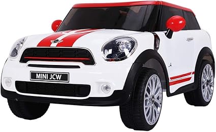 rastar Carrito Juguete Montable Carro Eléctrico Mini Paceman Juego(A) - Blanco: Amazon.com.mx: Juegos y juguetes