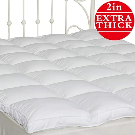 Mattress Topper Full Down Alternative Duo V Home Quilted Pillow
