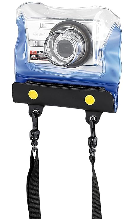 Somikon Wasserdichte Kamerahülle: Unterwasser-Kameratasche'Z-38' mit Objektivführung (Regenschutz-Case für Kamera)