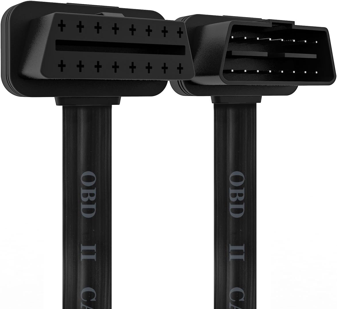 ANCEL OBD 2 Diagnostic Connector Line 16 Pin Ultra Flat Male to Female OBD II Extension Cable 1.2m/3.9ft