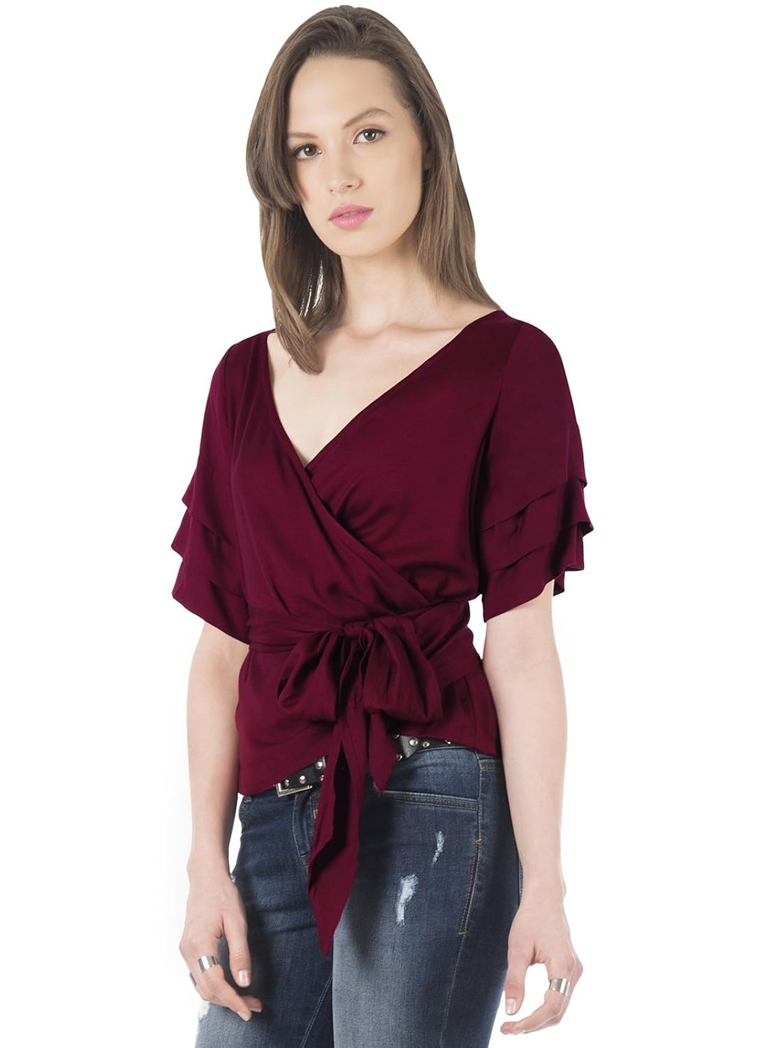 faballey women's plain regular fit top