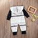 Emmababy Baby Boys Girls Jumpsuit Hooded Romper Outfit Long Sleeve Bodysuit With Pocket (9-12Months, White)
