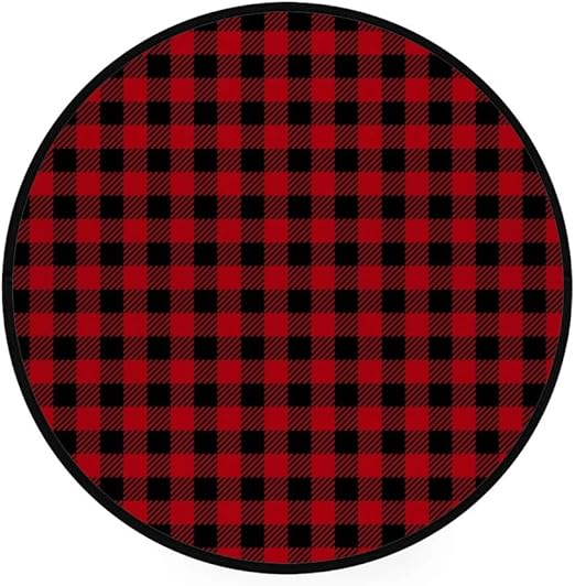 checkered black and red