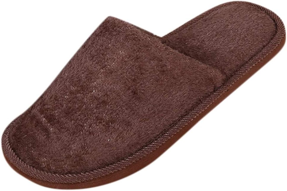Womens Mens Wide Fit Memory Foam Plush Slippers, Anti-Slip Winter Mop Floor Bedroom Shoes, Warm Indoors Cotton Slipper | Ballet Flats Boat Shoes Boots Loafer Flats