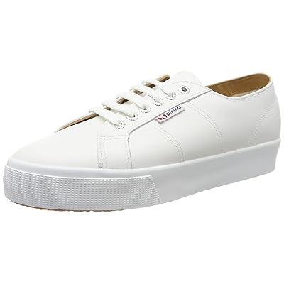 White Leather Platform Trainer with Lace-Up by Nigeria Ubuy