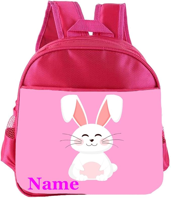 Cute Bunny Rabbit Personalised Customised Kids Toddlers Nursery School
