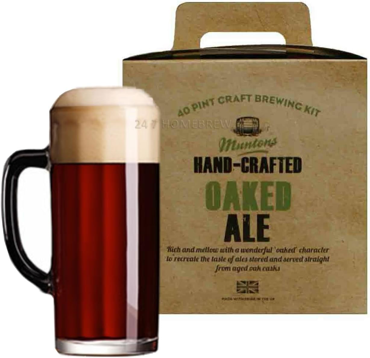MuntonsHand Crafted Range Oaked Ale 40 pints 23L 3kg - Homebrew Beermaking