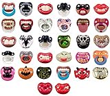 6 Pack- 6 Assorted Billy Bob Teeth Baby Pacifiers, Includes 6 BPA Free Pacifiers, Only Pacifier Brand With Personality!! BULK PACK
