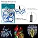 Zitrades El Wire Blue Super Bright Portable El Wires Kits Electroluminescent Wire with Transformer for Christmas Halloween Decoration Parties