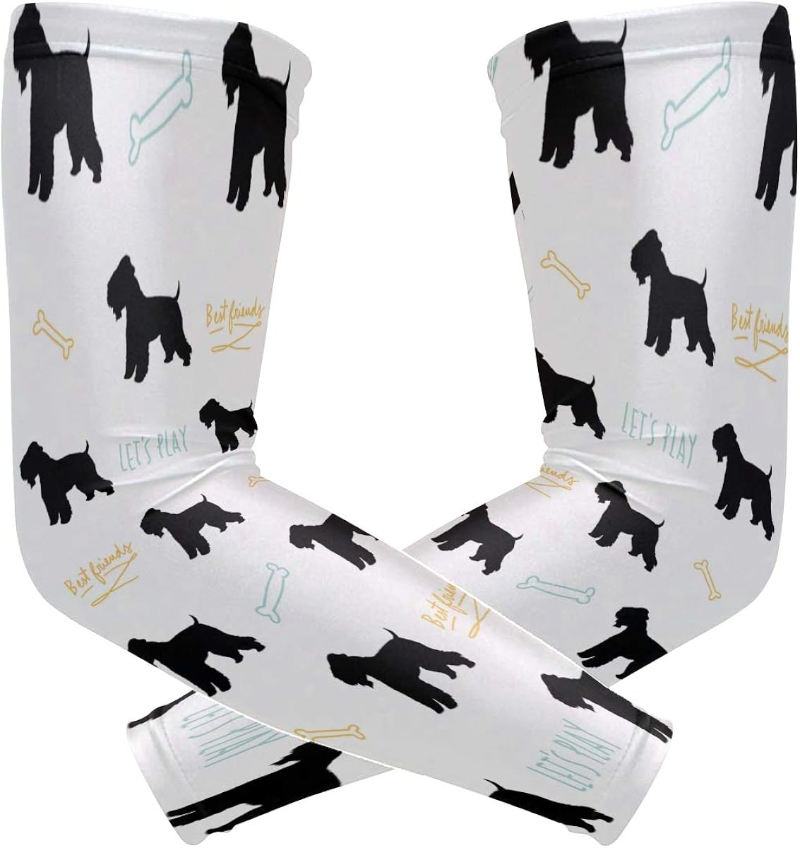 Wheaton Terrier Dog Arm Sleeves UV Cooling Sleeves Arm