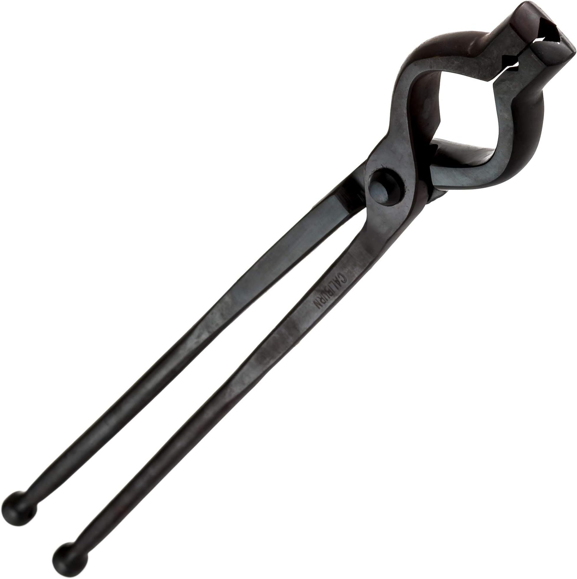 Caliburn V-Bit Bolt Blacksmith Tongs - 450mm (18") Black