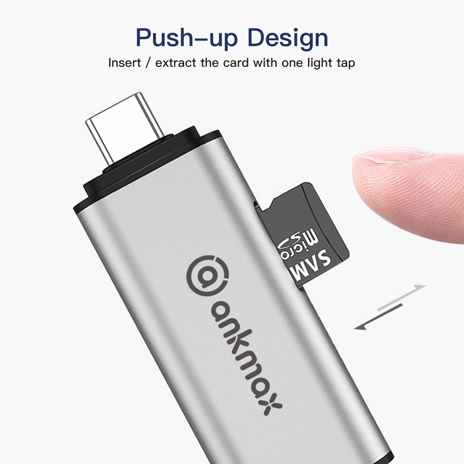 USB C Card Reader Ankmax UC312S USB 3.0 Memory Card Reader OTG Adapter for TF, SD, Micro SD, SDXC, SDHC, MMC, RS-MMC, Micro SDXC, Micro SDHC, UHS-I for MacBook, Windows PC, Android Smartphone Tablet: Computers & Accessories