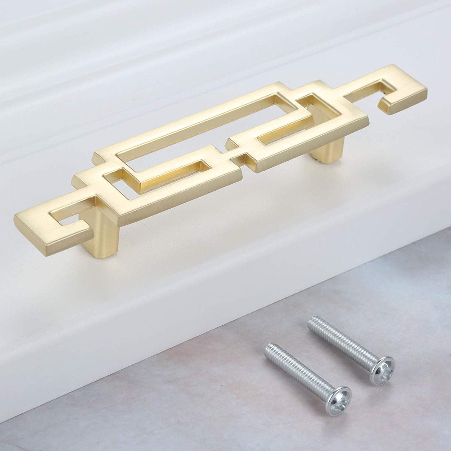 Mgoodoo Pull Handle for Kitchen Cabinet Door Drawer Handles and Knobs Furniture Hardware Retro European Style (5pcs, 96mm Gold) - Image 5