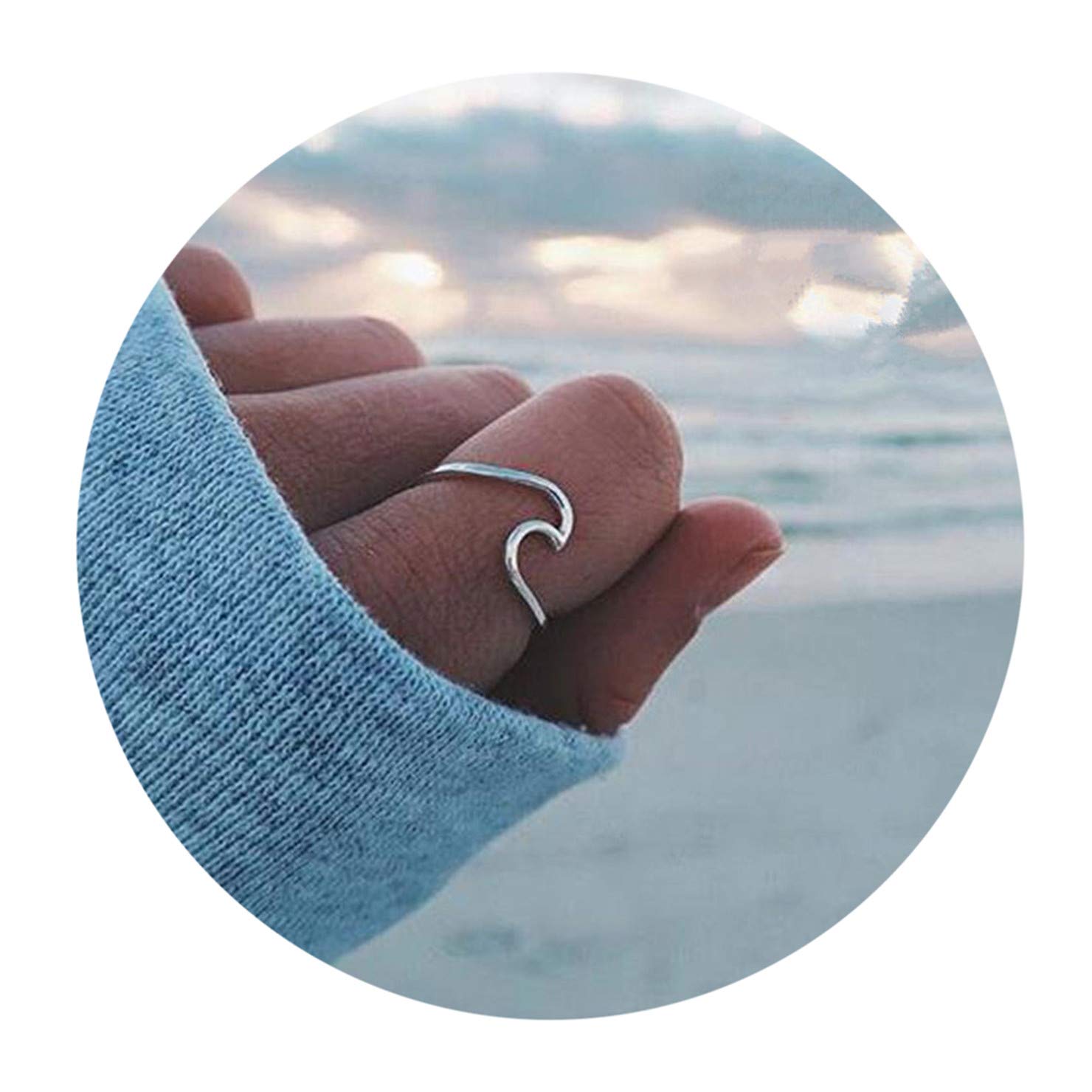 New Wave Ring Wedding Ring for Women Jewelry Accessories Engagement Ring Women Dress Party Rings