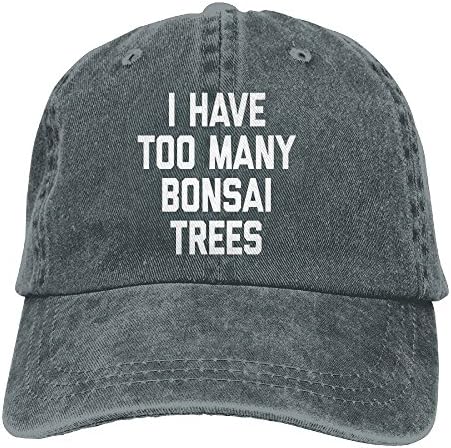 I Have Too Many Bonsai Trees Hot New Adjustable Washed Cap Cowboy Baseball Hat Asphalt