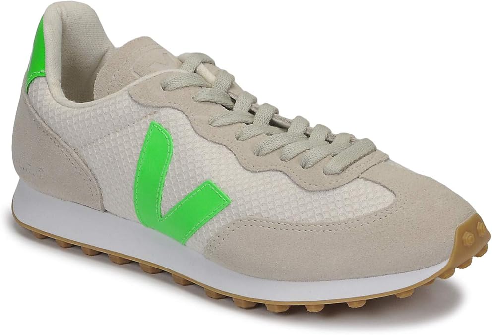 Amazon.com | Veja Rio-Branco Trainers Women Grey/Green Low Top Trainers Shoes | Shoes
