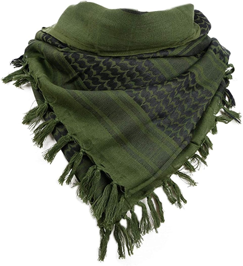 Zoylink Shemagh Scarf Outdoor Scarf Warm Cotton Desert Head Scarf for