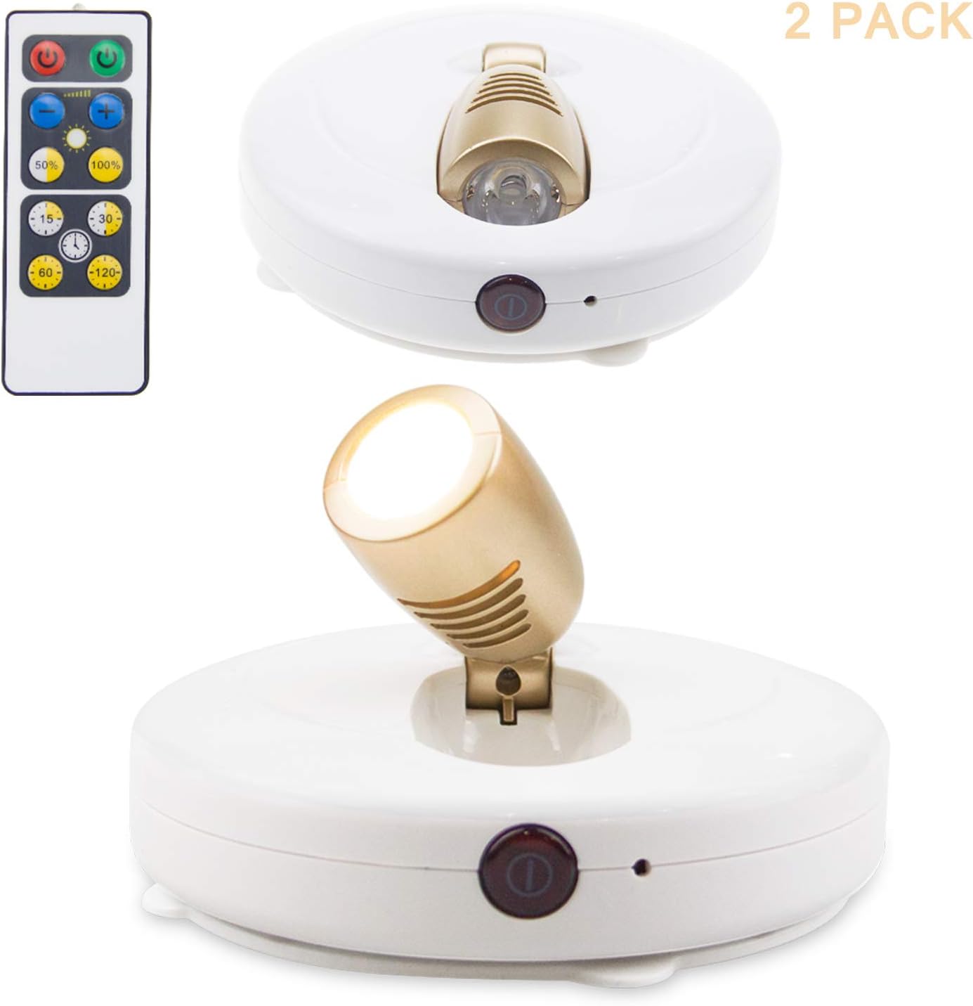 BIGLIGHT Wireless Spotlight, Battery Operated Accent Lights, LED Puck
