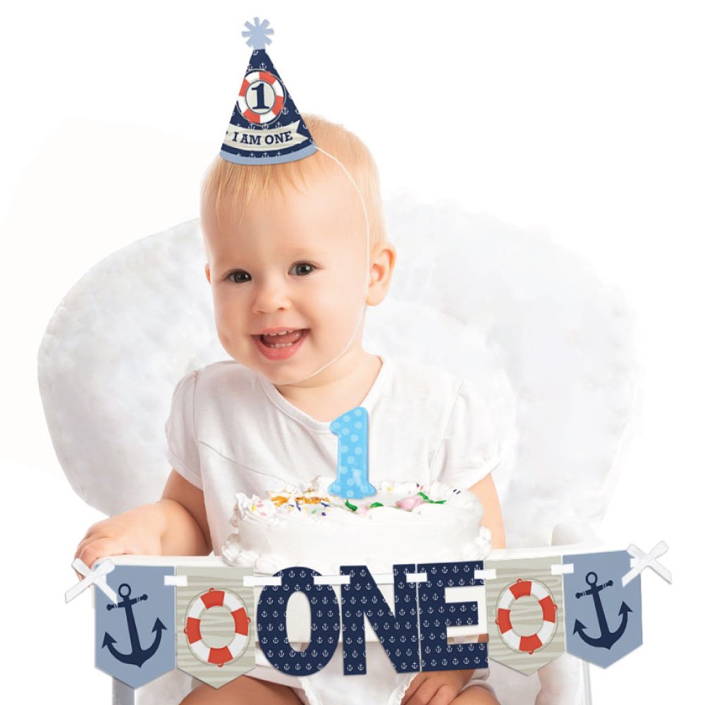 Best boy 1st birthday high chair decorating kit